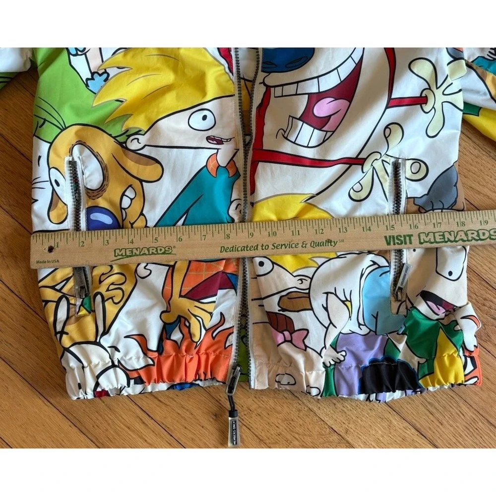 90s Members‎ Only x Nickelodeon Rugrats Multi Color Windbreaker Jacket Men Small